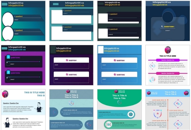 Sample infographics generated with AI