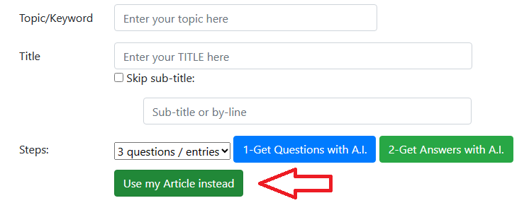 sample steps to create infographics with AI